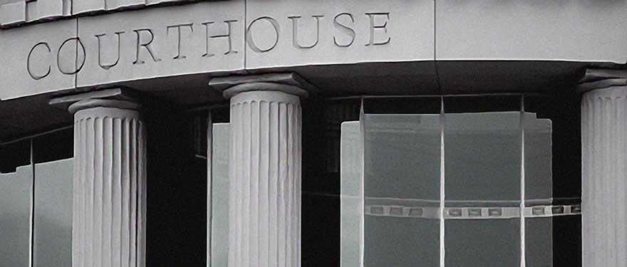 Court House regarding appearances for bail bonds.